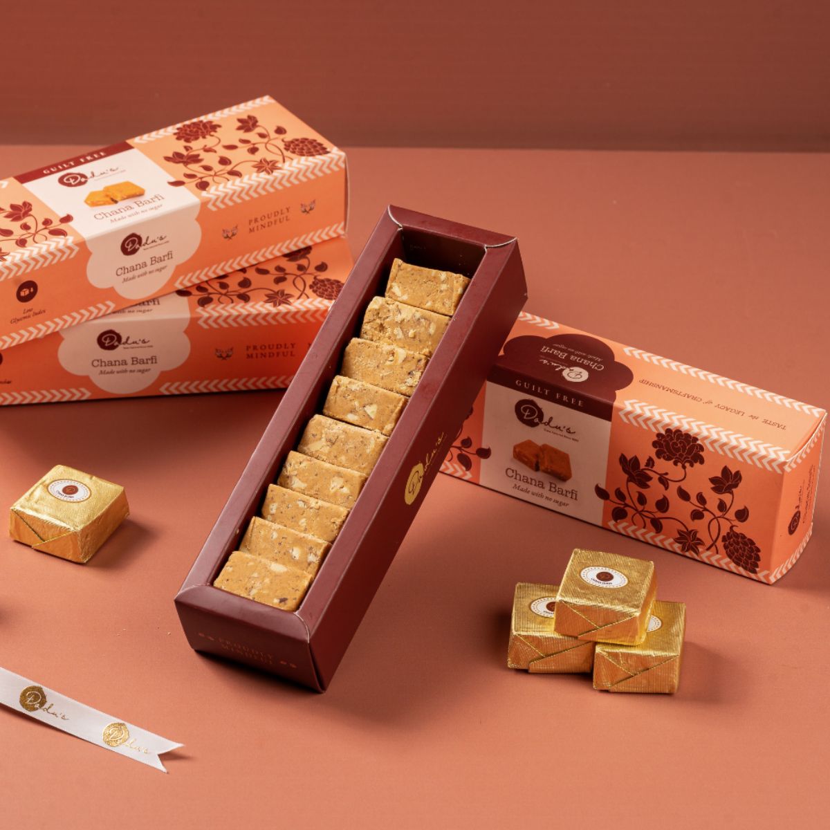 Sugarfree Chana Burfi