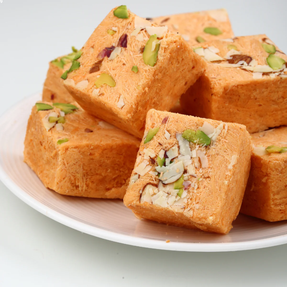 Orange Sohan Papdi